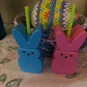 Target Bullseye Peeps Bunny Tumbler Water Bottle - Set of 2 | NWT